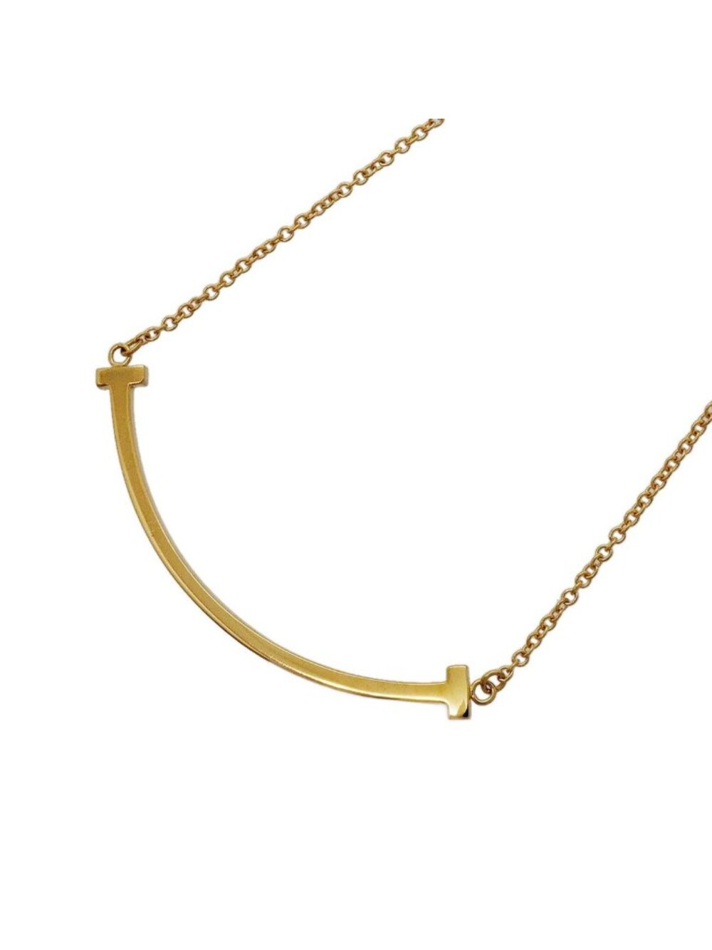 Tiffany & Co Necklace T Smile Small 18k Yellow Gold